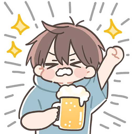 🍻 Стикер «Летний кун» для Telegram