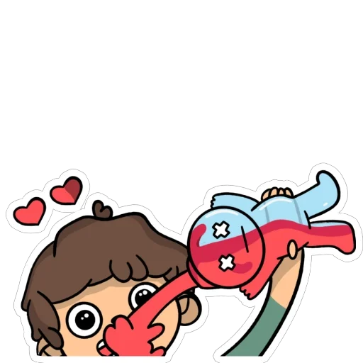 ❤️ Стикер «Boy potion» для Telegram
