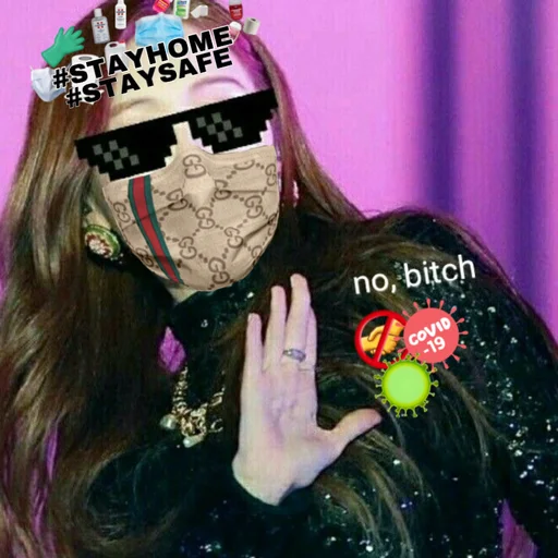🦠 Стикер «Blackpink memes» для Telegram