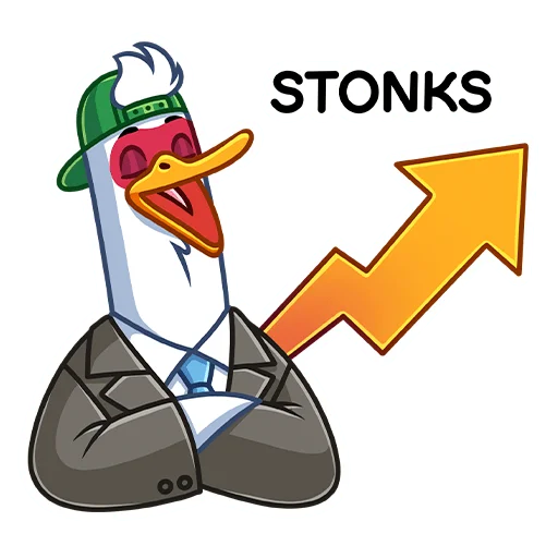📈 Стикер «Бряк» для Telegram