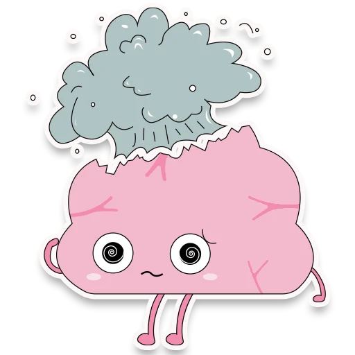 🤯 Стикер «BRAINstorm» для Telegram