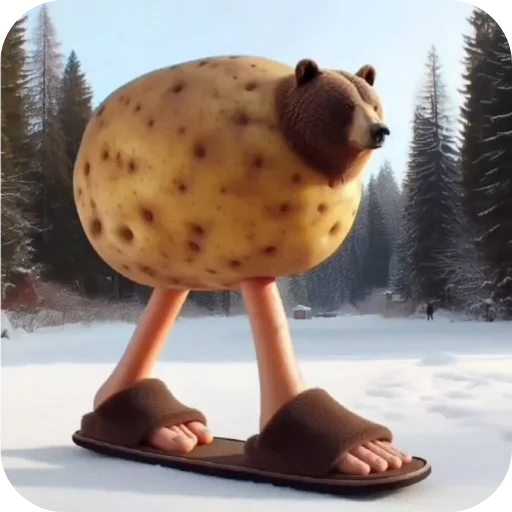 🦶 Стикер «Brainrot животные» для Telegram