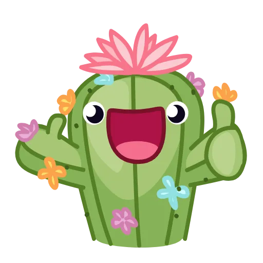 🌵 Стикер «Flowers» для Telegram