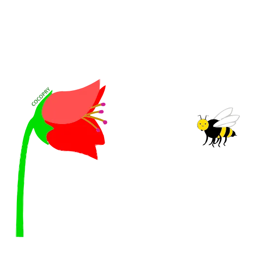🐝 Стикер «Flowers» для Telegram