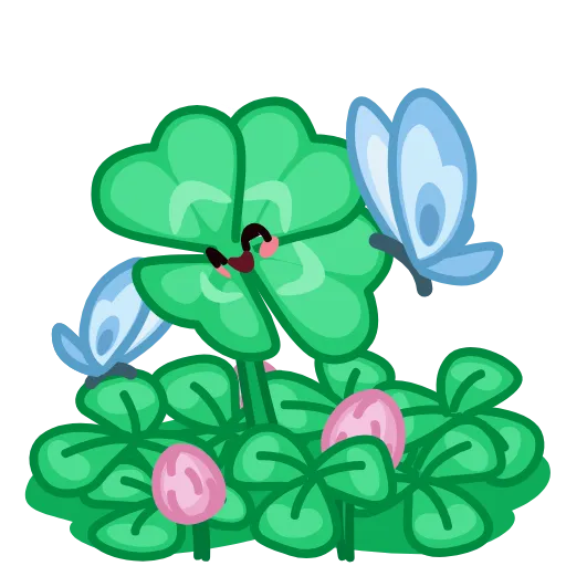 🍀 Стикер «Flowers» для Telegram