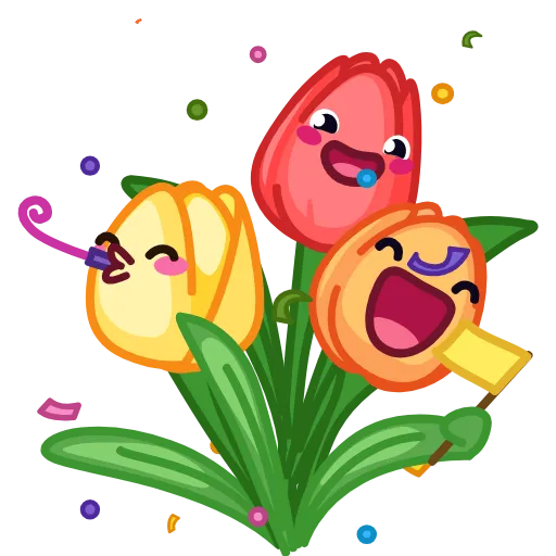 🪴 Стикер «Flowers» для Telegram