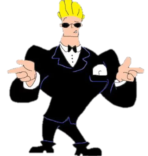 😉 Стикер «JOHNNY BRAVO» для Telegram