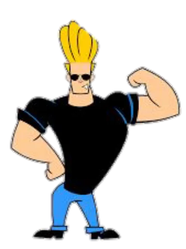 💪 Стикер «JOHNNY BRAVO» для Telegram