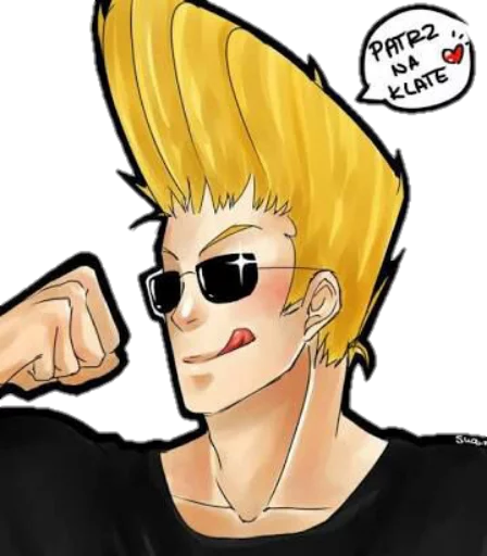 😋 Стикер «JOHNNY BRAVO» для Telegram