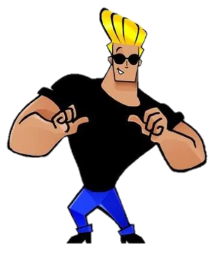 😏 Стикер «JOHNNY BRAVO» для Telegram