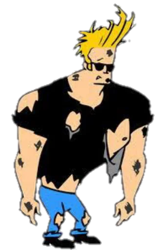 😪 Стикер «JOHNNY BRAVO» для Telegram