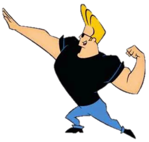😅 Стикер «JOHNNY BRAVO» для Telegram