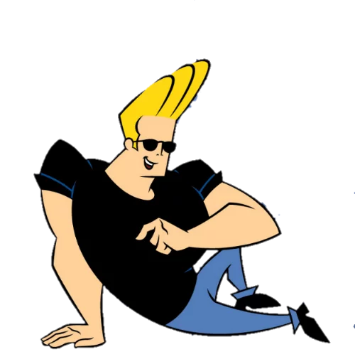 😇 Стикер «JOHNNY BRAVO» для Telegram