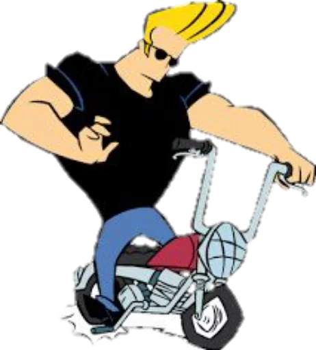 😈 Стикер «JOHNNY BRAVO» для Telegram