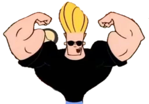 😬 Стикер «JOHNNY BRAVO» для Telegram