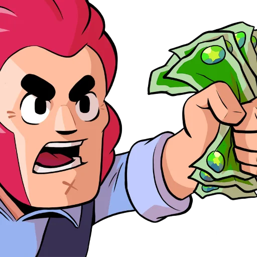 🤑 Стикер «BrawlStars» для Telegram