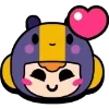 Стикер 8 ⭐️ Набор эмоджи по игре «Brawl Stars BS Бравл Старс БС»