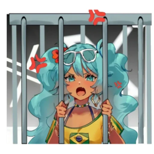 💢 Стикер «Brazilian Miku» для Telegram