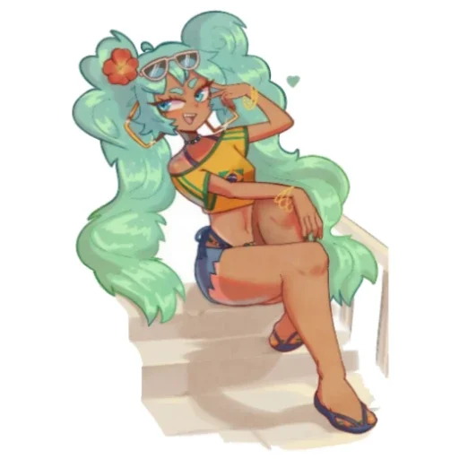 😏 Стикер «Brazilian Miku» для Telegram