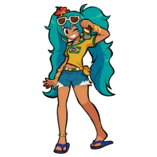 😉 Стикер «Brazilian Miku» для Telegram