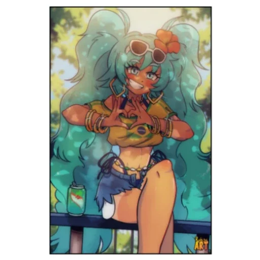 ♥️ Стикер «Brazilian Miku» для Telegram