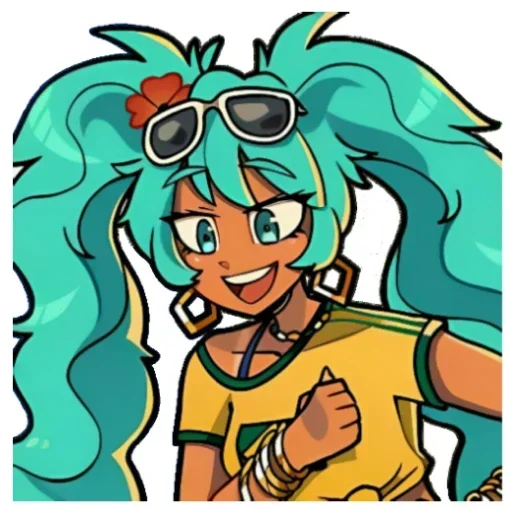 👍 Стикер «Brazilian Miku» для Telegram