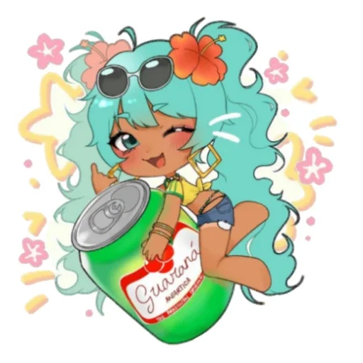 Стикерпак Brazilian Miku для Telegram