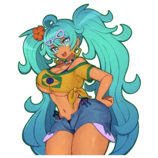 🤨 Стикер «Brazilian Miku» для Telegram