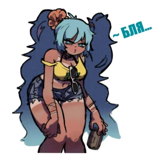 😔 Стикер «Brazilian Miku» для Telegram