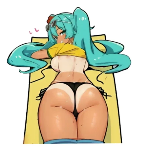 🍑 Стикер «Brazilian Miku» для Telegram