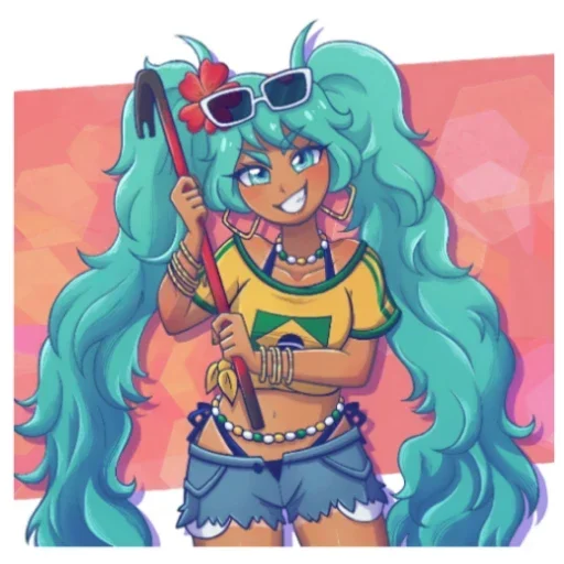 😤 Стикер «Brazilian Miku» для Telegram