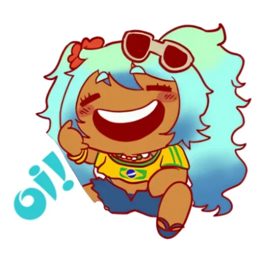 👋 Стикер «Brazilian Miku» для Telegram