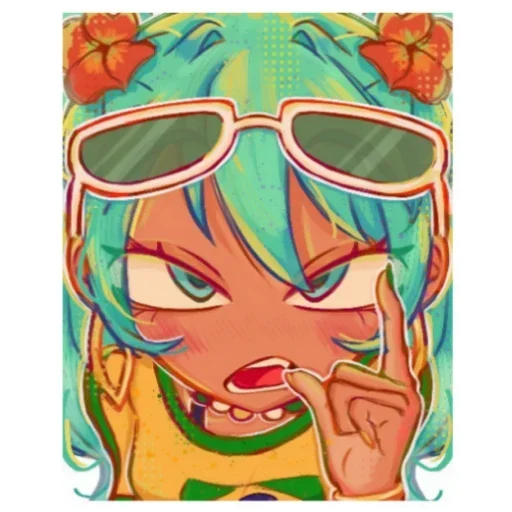 🤬 Стикер «Brazilian Miku» для Telegram