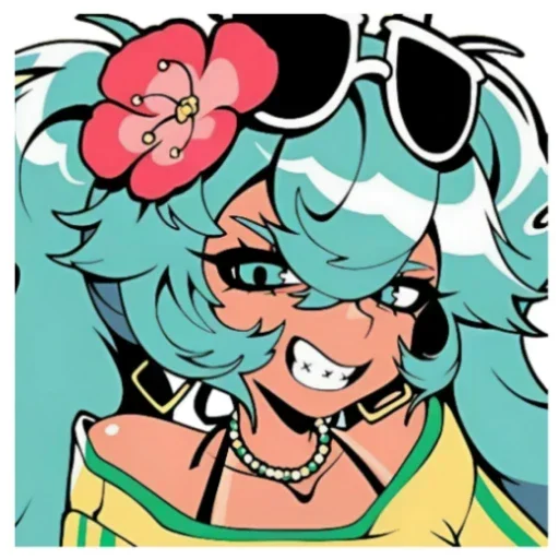 😁 Стикер «Brazilian Miku» для Telegram