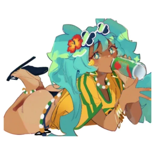 ✌️ Стикер «Brazilian Miku» для Telegram