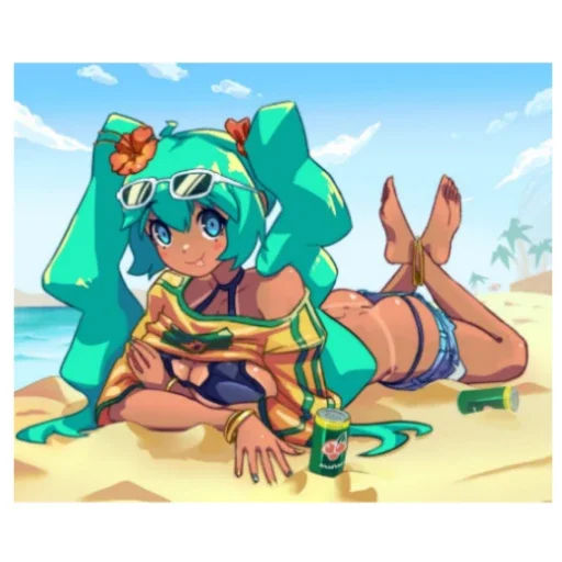 🙂 Стикер «Brazilian Miku» для Telegram