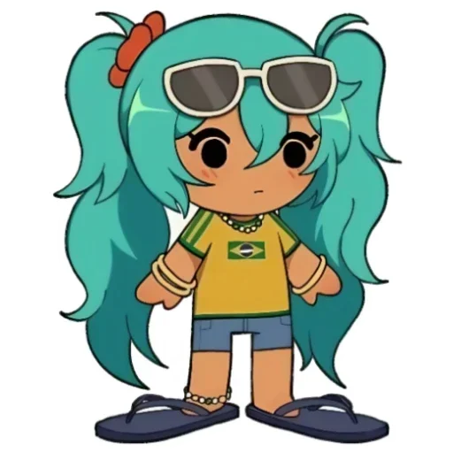 😶 Стикер «Brazilian Miku» для Telegram