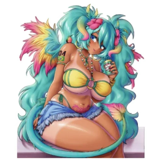 👄 Стикер «Brazilian Miku» для Telegram