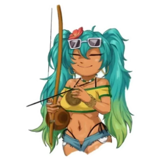 😌 Стикер «Brazilian Miku» для Telegram