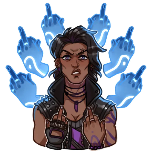 🖕 Стикер «Borderlands» для Telegram