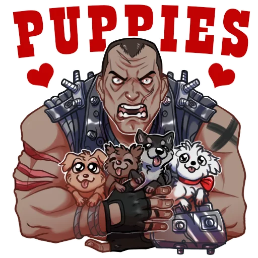 🐕 Стикер «Borderlands» для Telegram