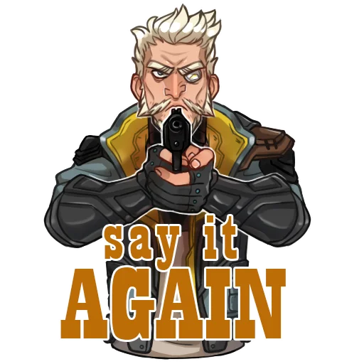 🔫 Стикер «Borderlands» для Telegram