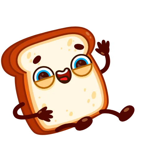 Стикерпак Bread Toast для Telegram — скачать