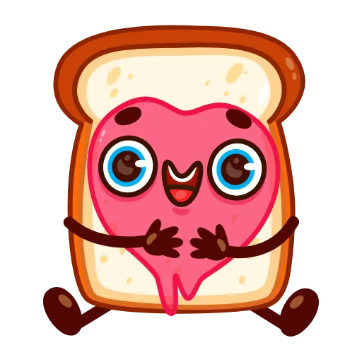 😘 Стикер «Bread Toast» для Telegram