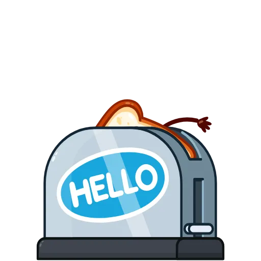 👋 Стикер «Bread Toast» для Telegram