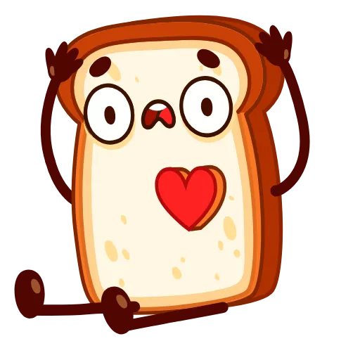 💔 Стикер «Bread Toast» для Telegram