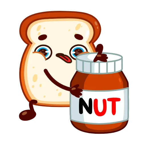 😋 Стикер «Bread Toast» для Telegram