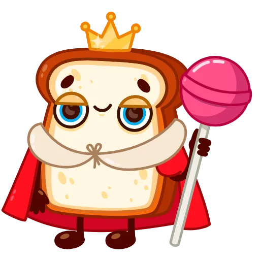 👑 Стикер «Bread Toast» для Telegram