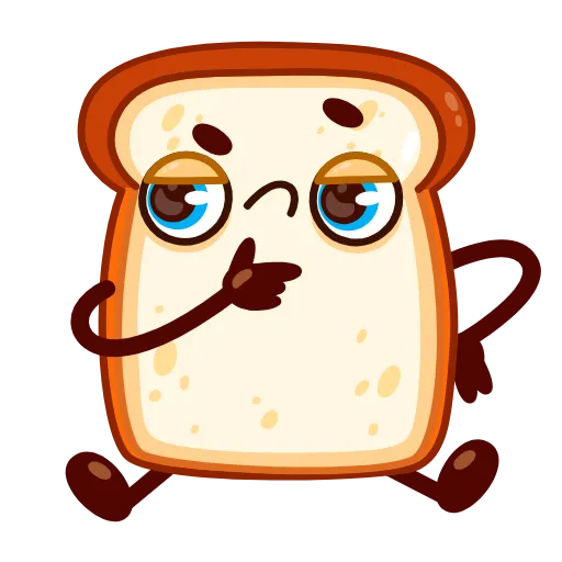 🤔 Стикер «Bread Toast» для Telegram