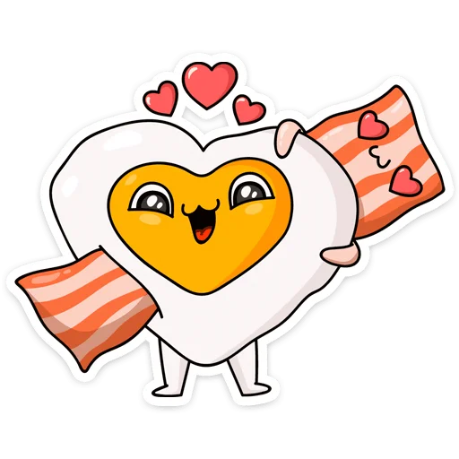 ❤️ Стикер «Завтрак» для Telegram